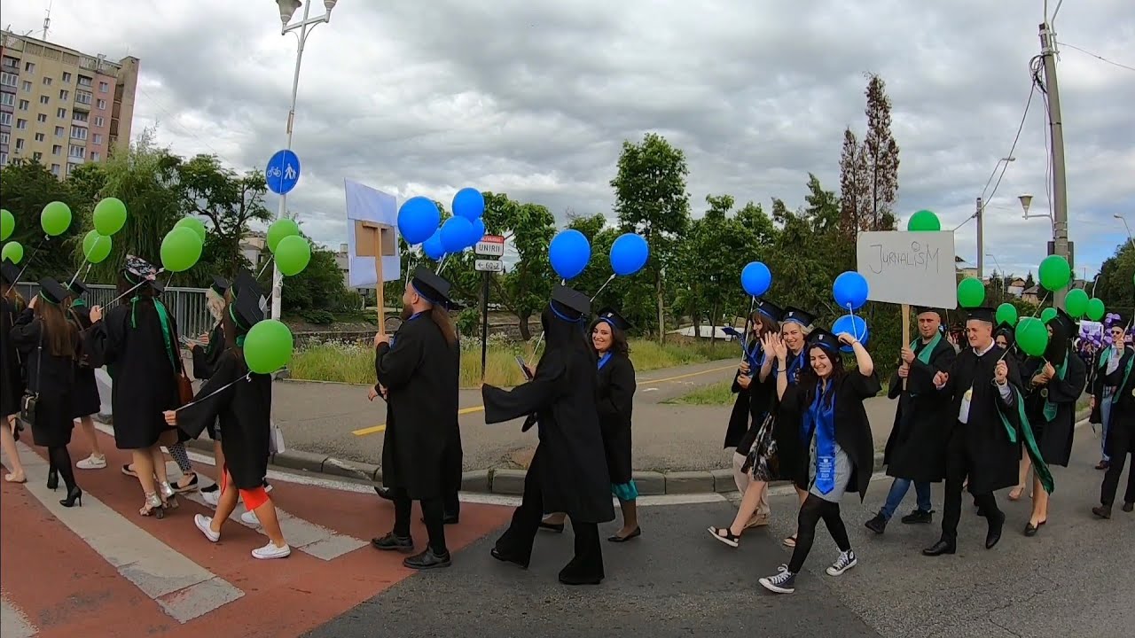 Marșul absolvenților, promoția 2023, și curs festiv la Facultatea de Litere din Baia Mare