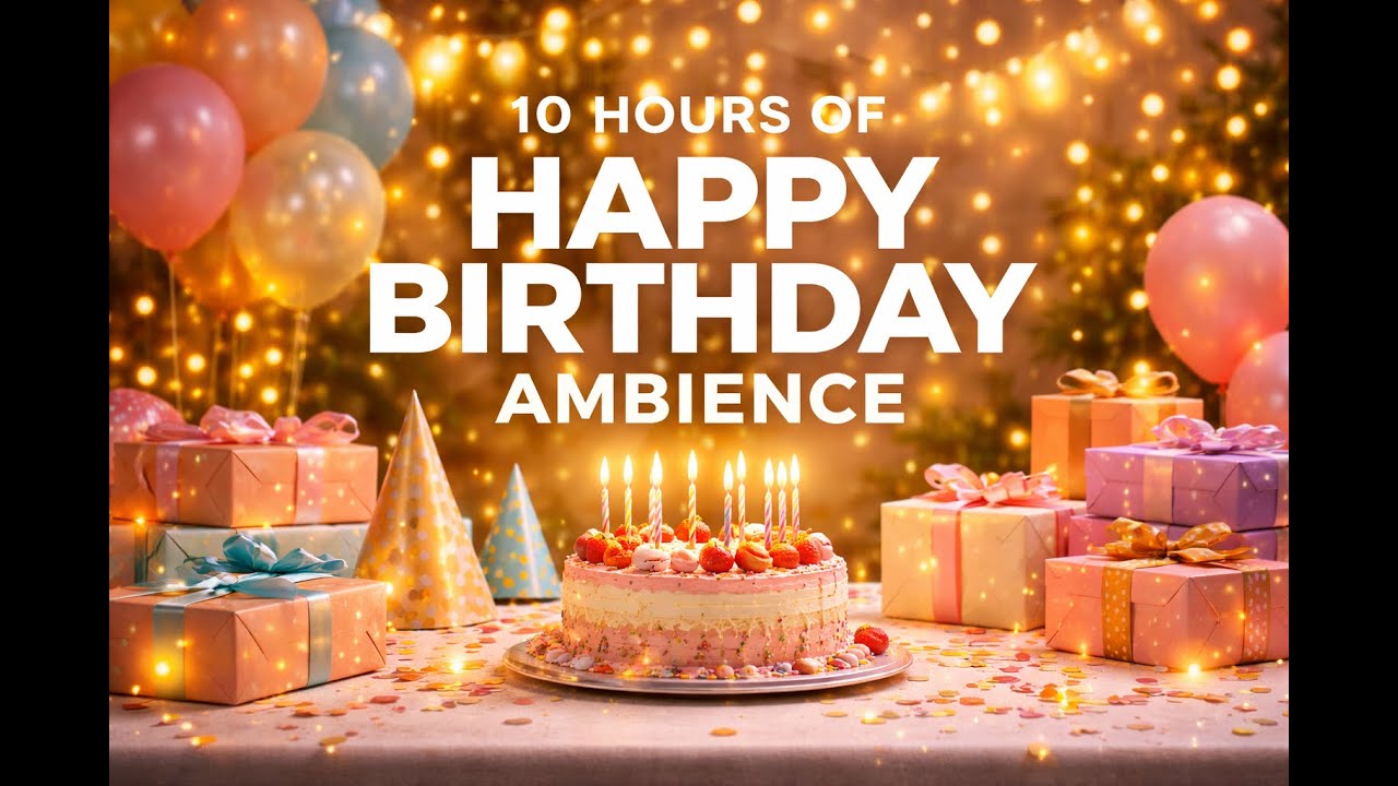 10 hours of Happy Birthday Ambience – Festive Celebration Atmosphere for Parties & Events