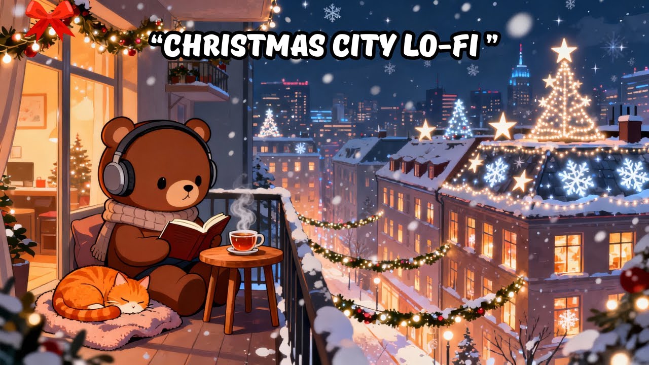 Urban Christmas Lo-Fi ❄️ | Relaxing Winter City Beats for Study & Sleep