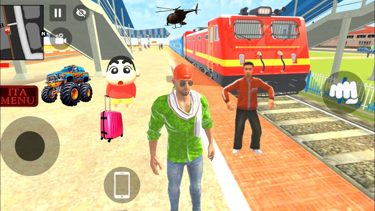 Franklin ke ghar shin-chan a gaya 💥🤩 indian left auto simulator games 🤩💥