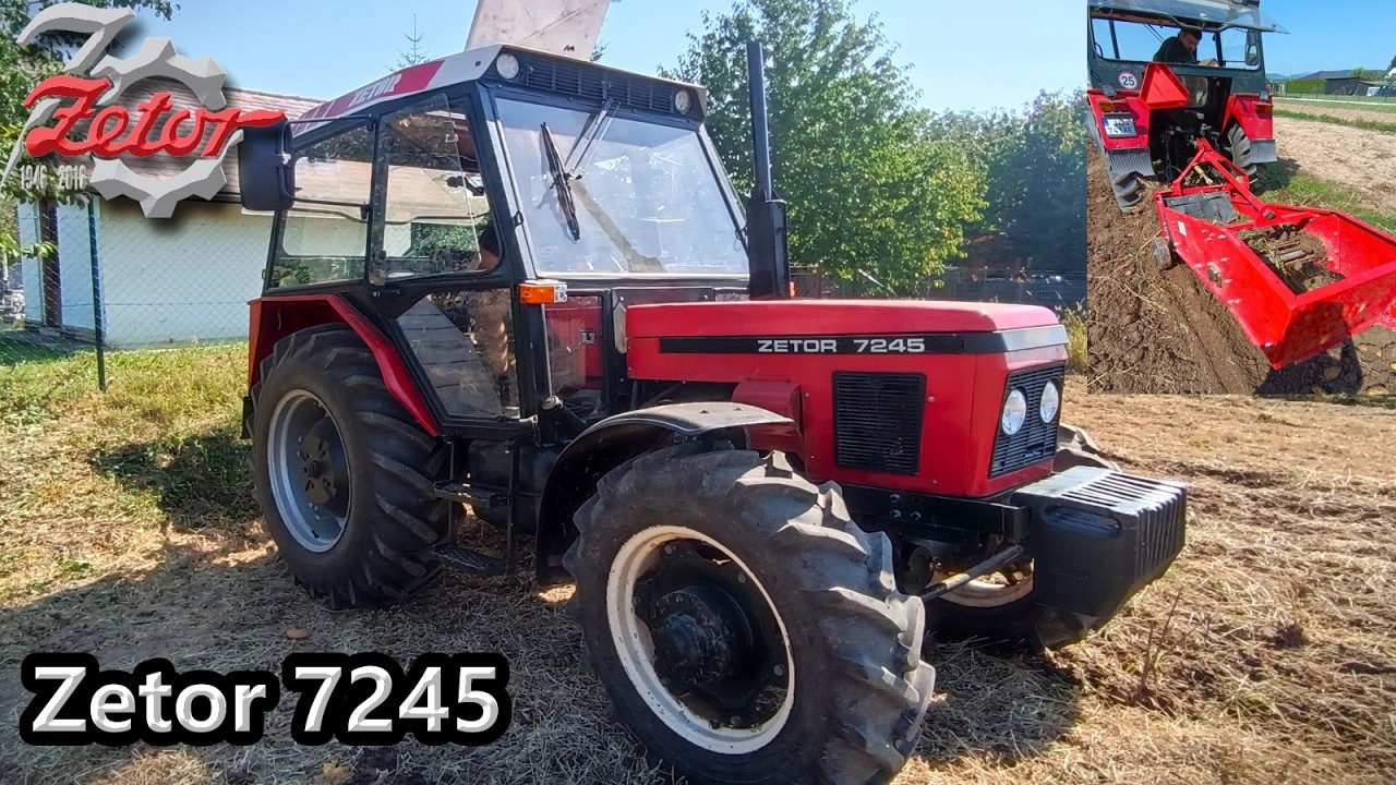 Vyorávanie zemiakov 2024 | Zetor 7245 + Wirax Zetor a Zetor 3511 + vlečka 3,5 t | Original Sound