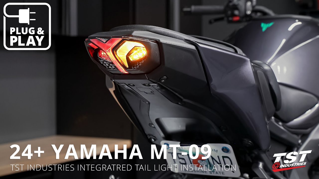 Как установить интегрированный светодиодный задний фонарь TST на Yamaha MT-09 2024+ от TST Indust...