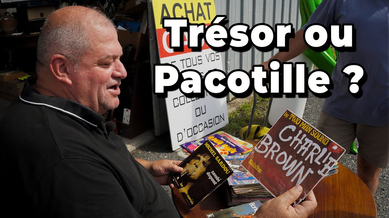 Estimation de BD et 45 tours dans notre brocante à Albi.