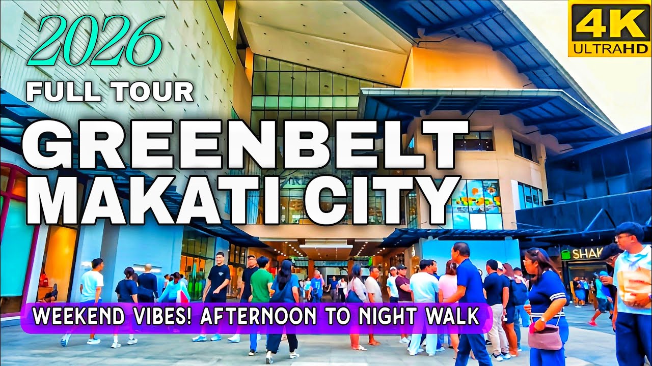 Greenbelt Makati Weekend Walk 2026 | Day To Night Walking Tour In Ultra Clear 4K! Philippines 