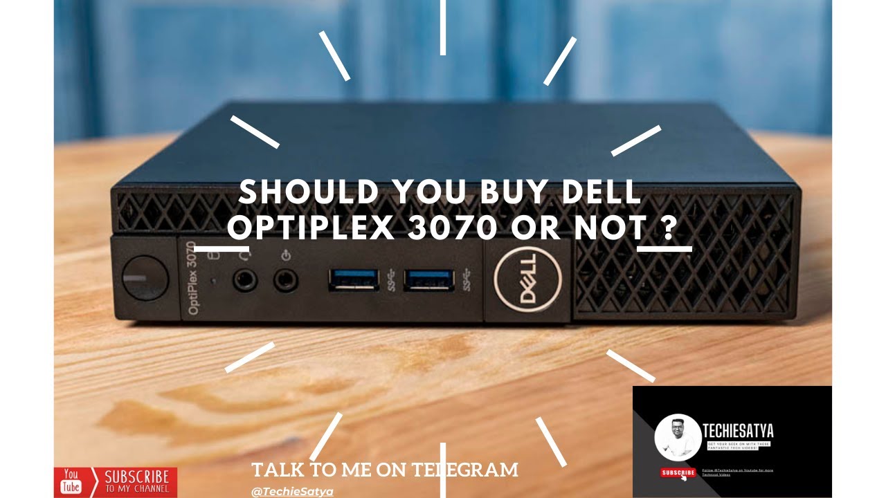 Dell Optiplex 3070 with Intel Core i3 9th Gen Tiny Desktop Unboxing & Review