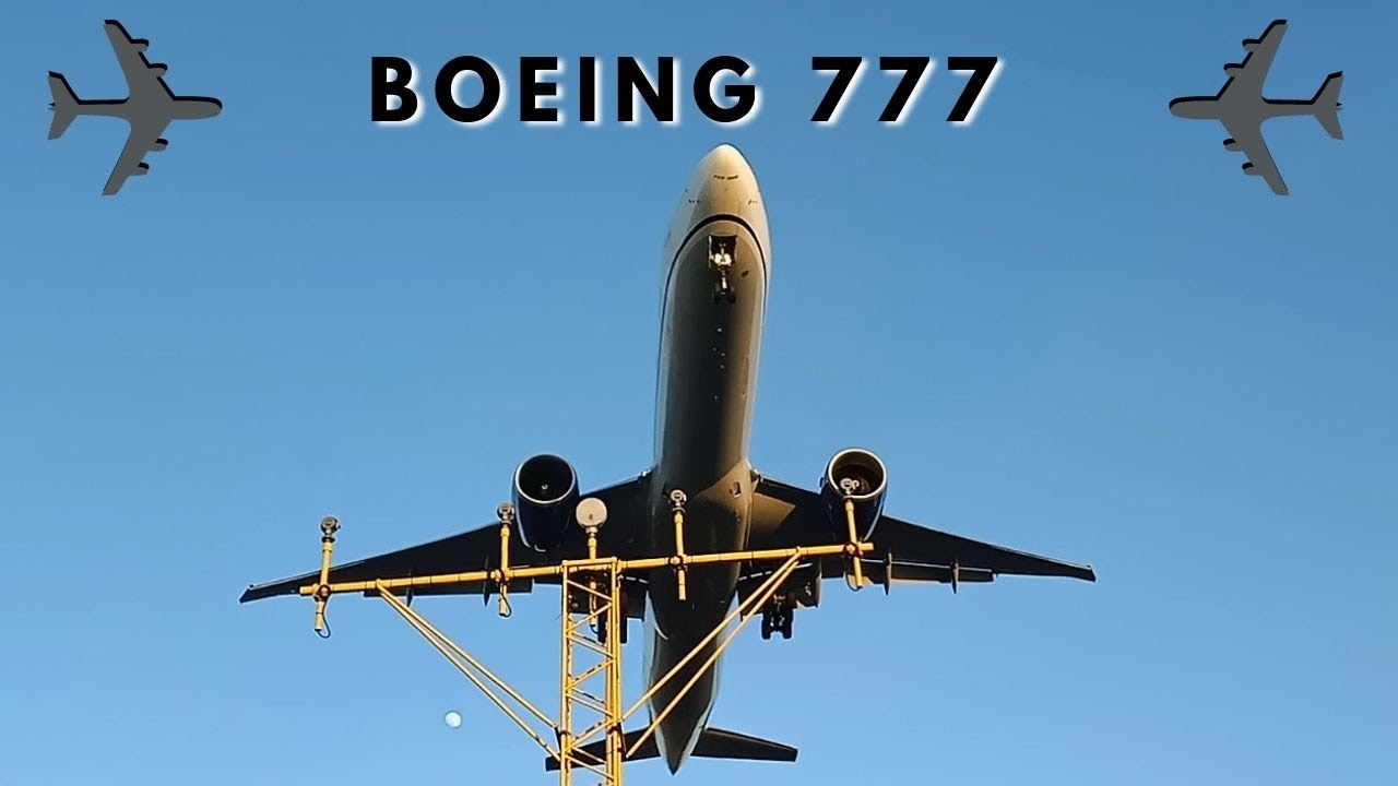 BOEING 777 UNITED lądowanie na ILS RWY 27 EPRZ Rzesz&oacute;w - Jasionka