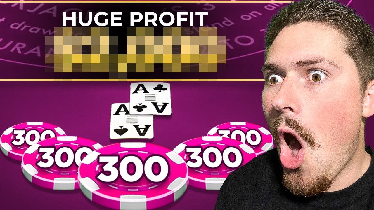 INSANELY HUGE PROFIT ON LIVE BLACKJACK! (BIG BETS!)