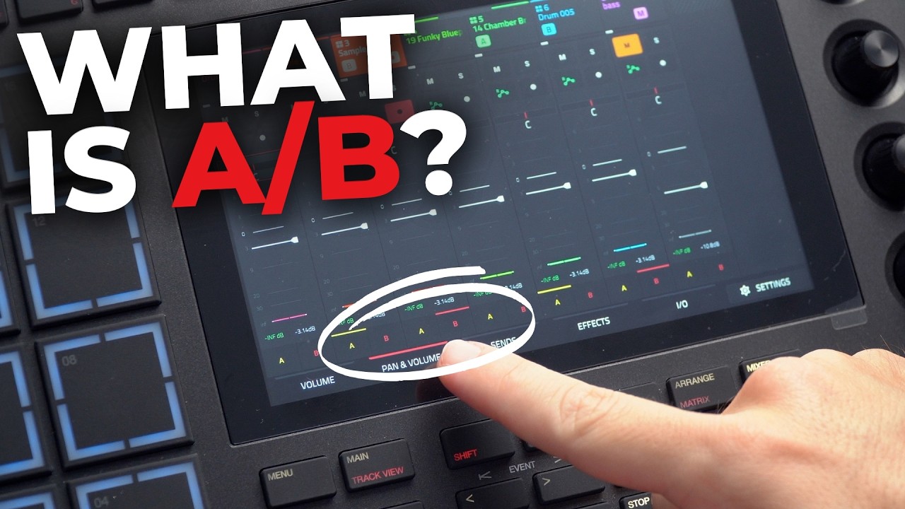 Как использовать функцию A/B в MPC Live 3
