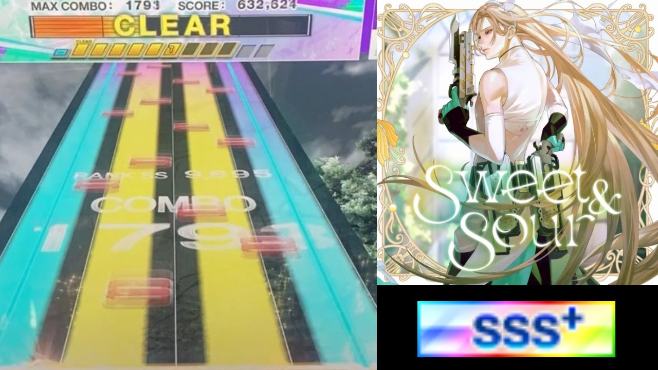 【CHUNITHM】Sweet & Sour SSS+ 2アタFC【MASTER 15+】手元