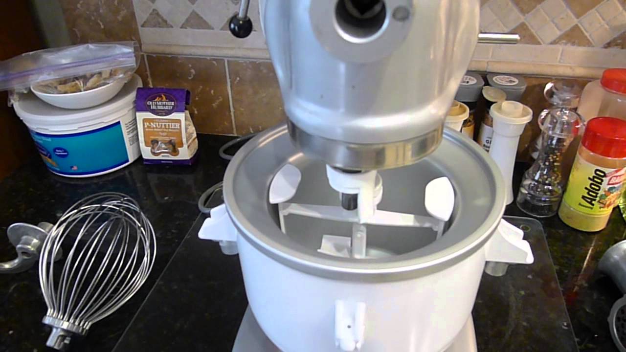 Hobart N50 N-50 and the KitchenAid KICA0WH ICE Cream Attachment Fitting