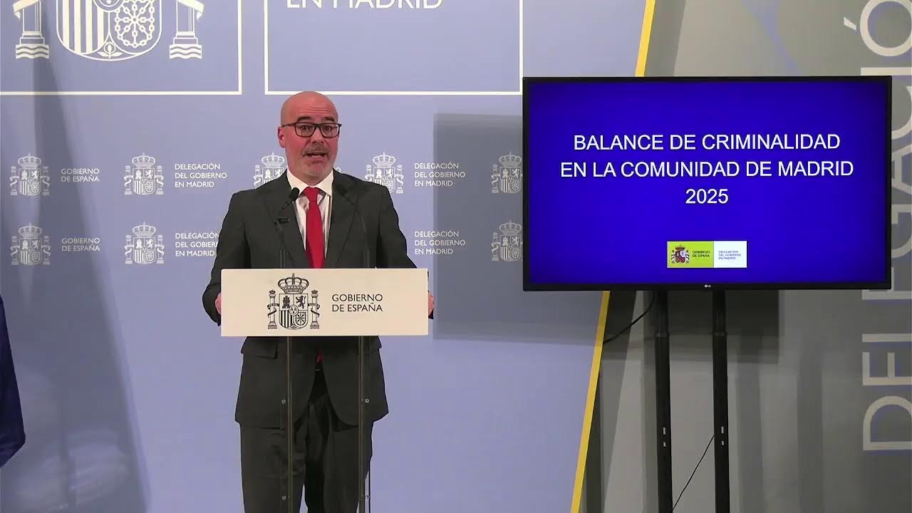RUEDA DE PRENSA BALANCE DE CRIMINALIDAD 2025 EN LA COMUNIDAD DE MADRID