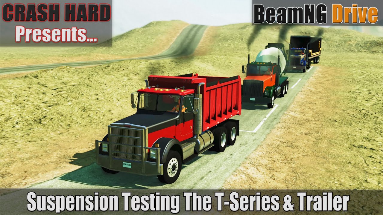 BeamNG Drive - Suspension Testing The T-Series & Trailer