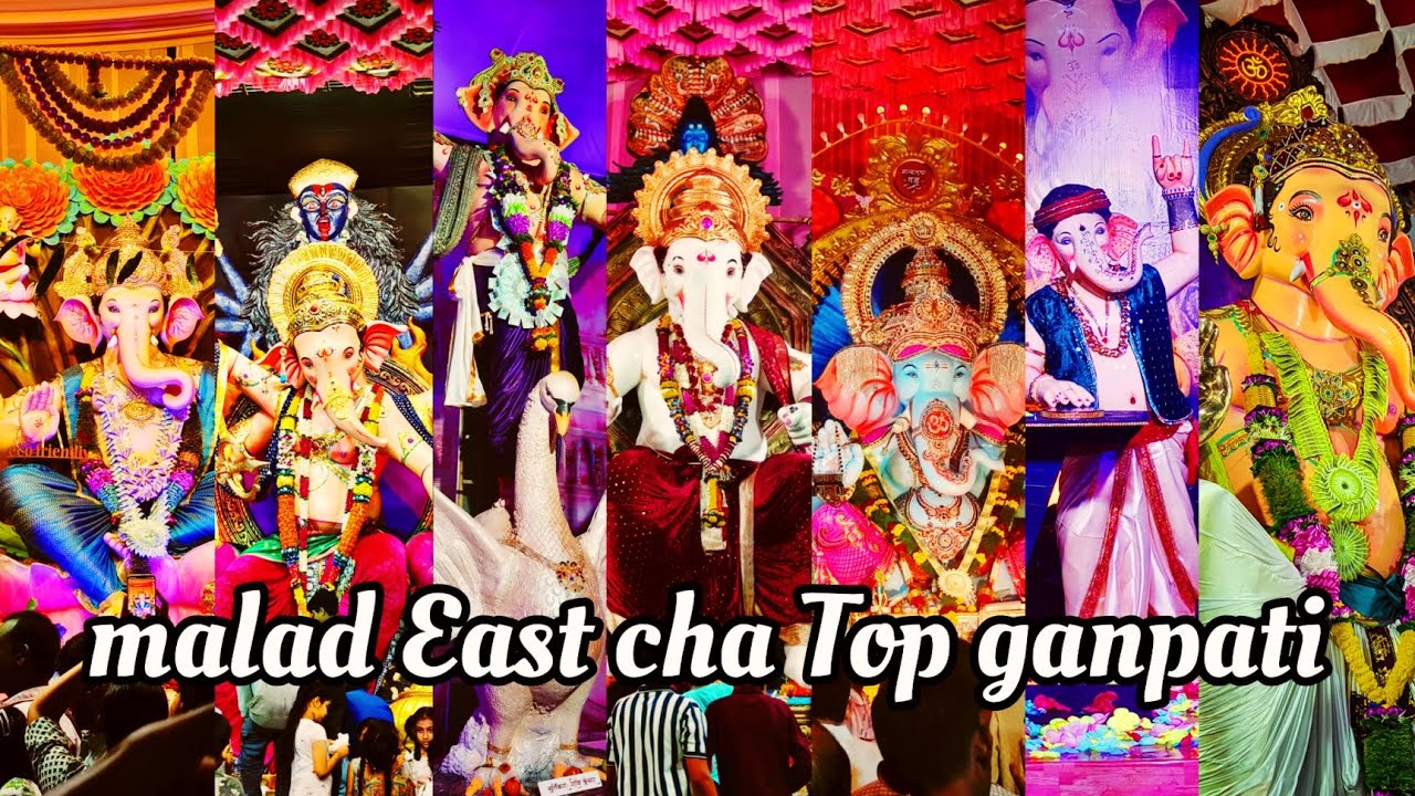 Malad East cha Top Ganpati | Malad East Ganpati Darshan 25+ ganpati one video Malad cha ganpati 2025