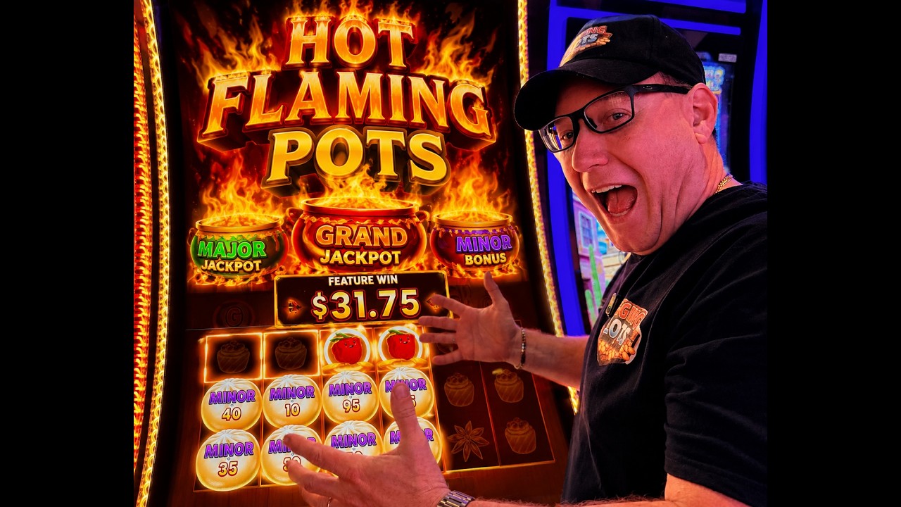 Crazy Surprises on BIG HOT FLAMING POTS Slot Session!