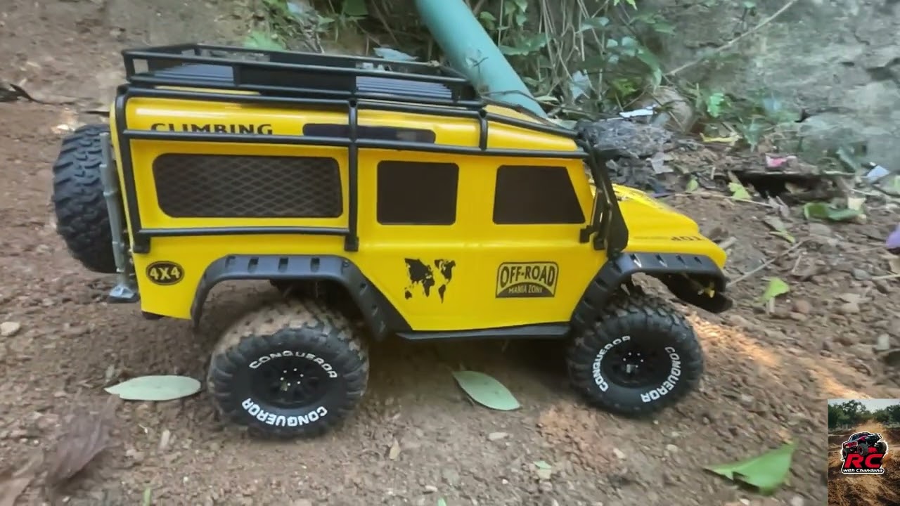ZP 1005 1/10 Defender Crawling  ඩිෆෙන්ඩර් එක #rccar #rcb #offroad #rccrawler #crawling   4
