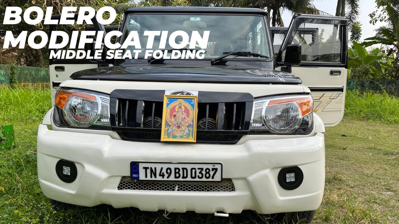 BOLERO Full Modification | Middle Seat Folding | Interior Customised with Mat Black | Luggage Space