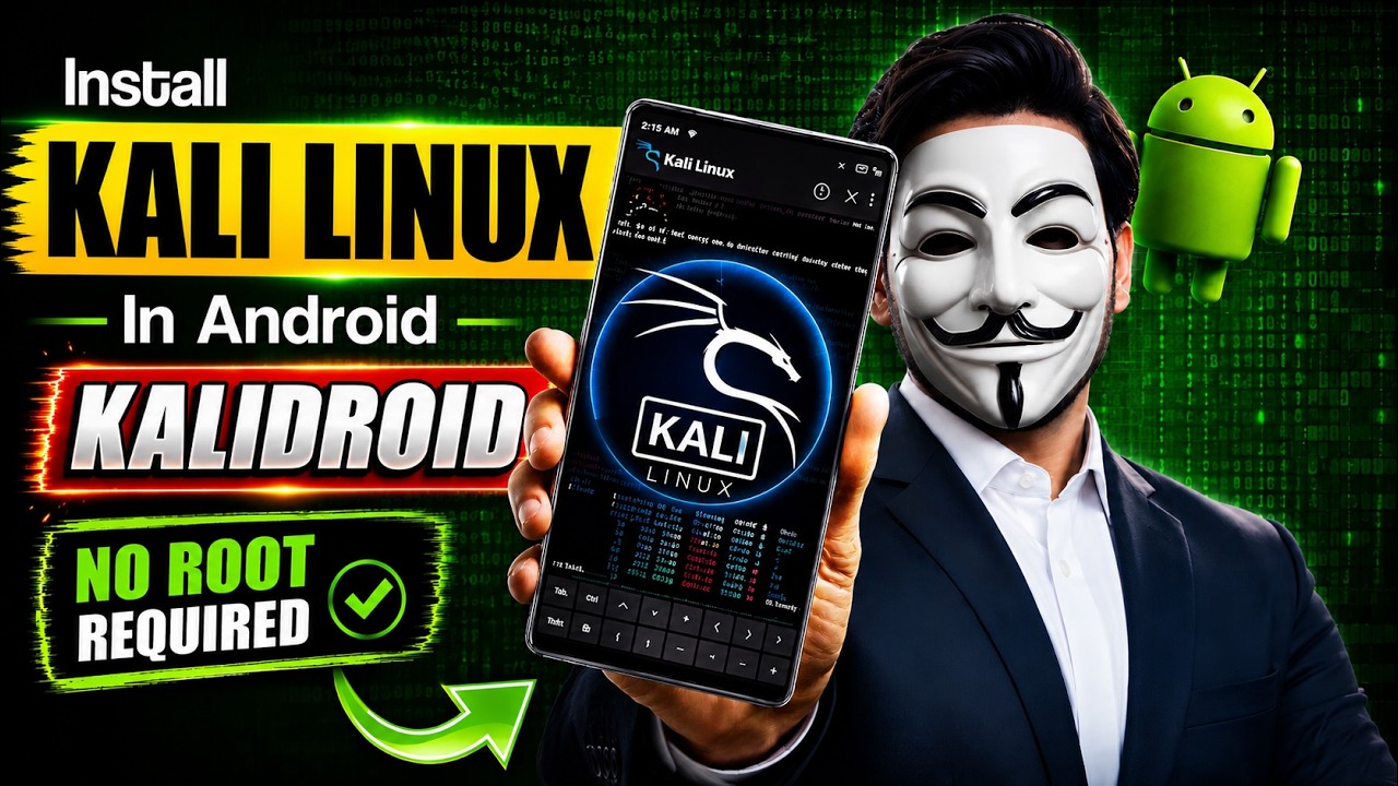 Install Kali Linux on Any Android Without Root | Kalidroid Tutorial