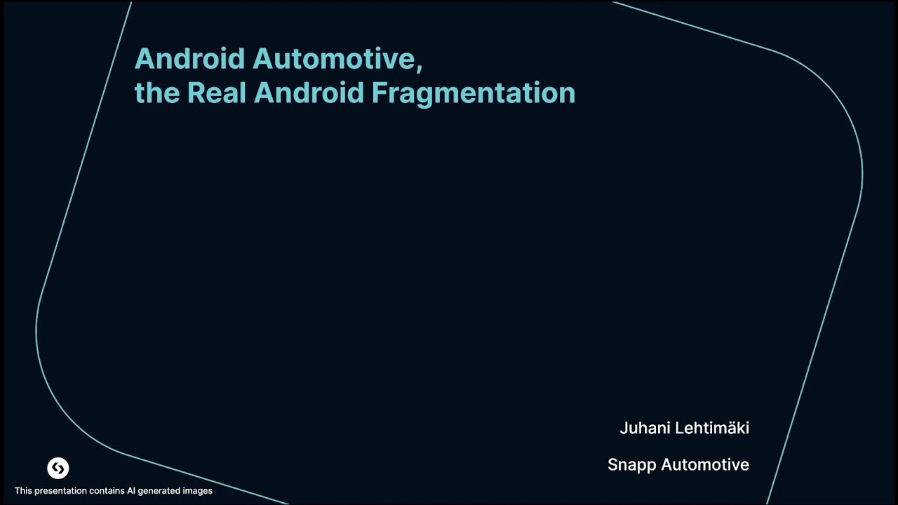 2024 AOSP and AAOS March Meetup: Android Fragmentation in the Automotive Industry