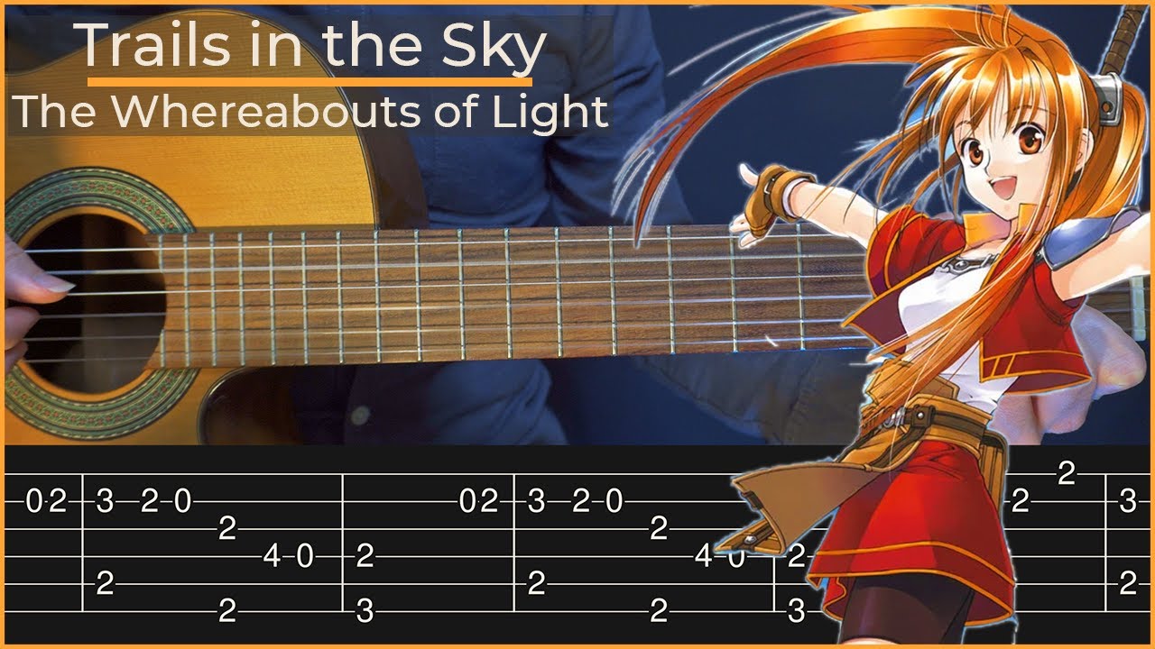 Trails in the Sky - The Whereabouts of Light (Simple Guitar Tab)