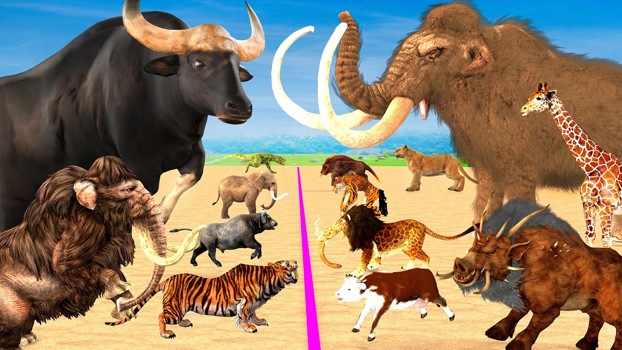Modern vs Prehistoric Animals Size Comparison | Animal Animation | Doodle TV Stories