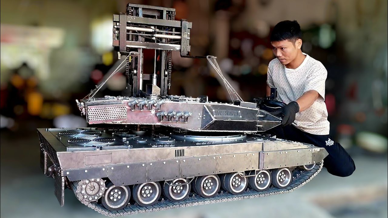 Homemade tank 1/6, part8 | rc action homemade