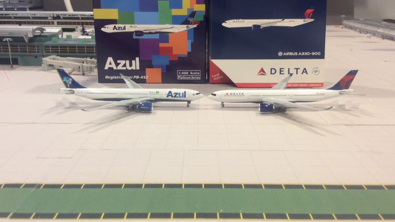 1:400 Phoenix And Gemini Jets A330-900 model comparison