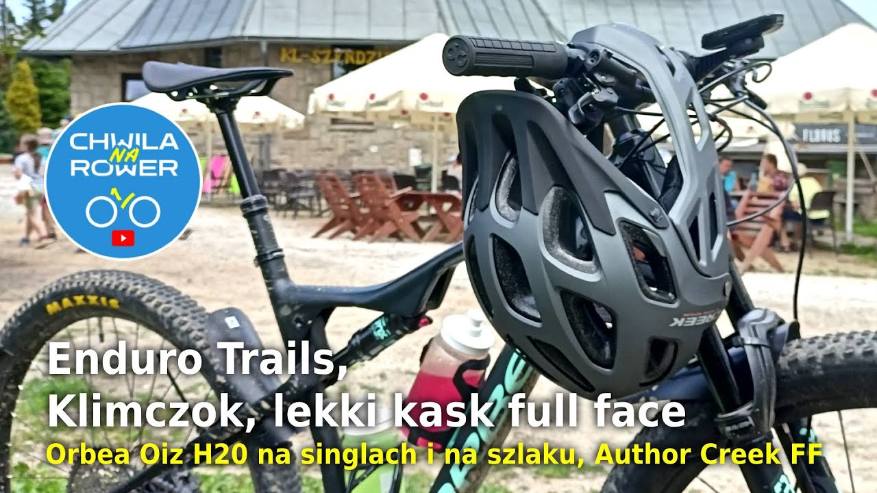 Enduro Trails Bielsko, Klimczok, lekki kask full face, Orbea Oiz H20, Author Creek #65