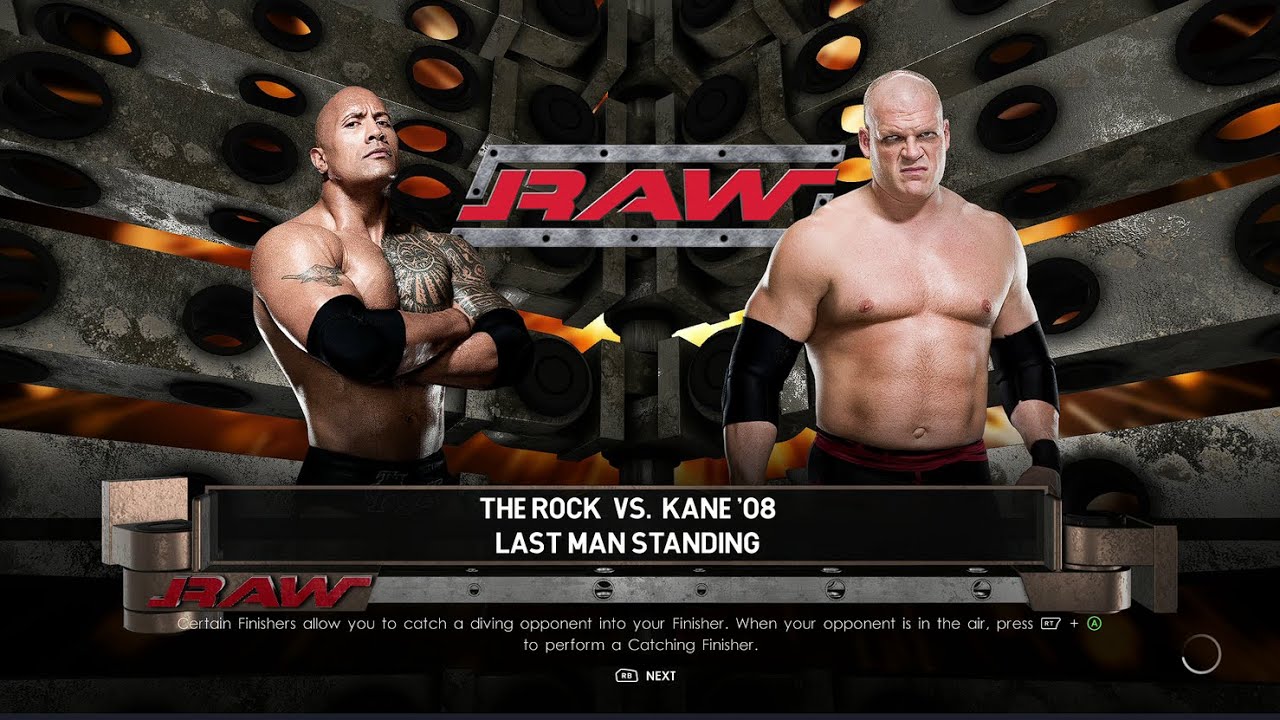 WWE 2K22 The Rock Vs Kane