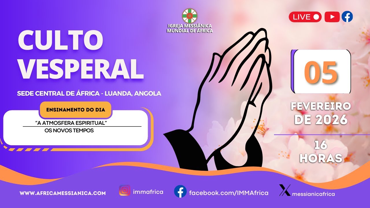 Culto Vesperal | Sede Central de África - 05/02/2026