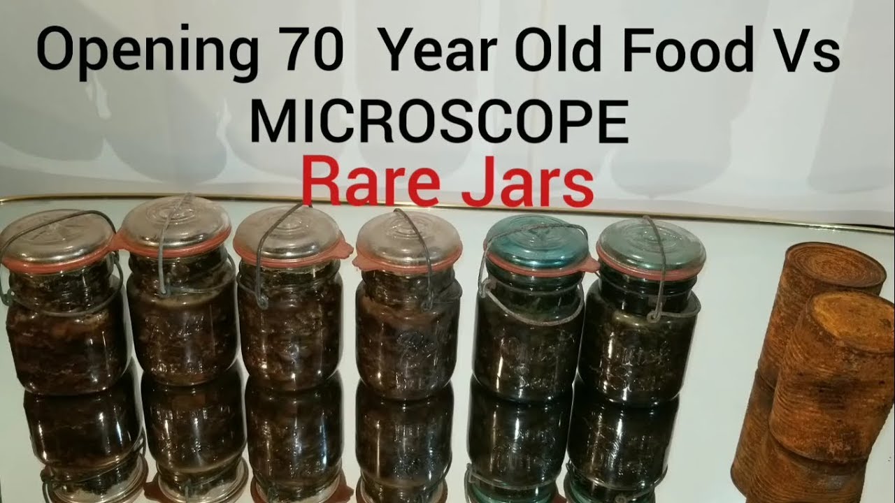 Opening 70+ Year Old Jars Of Cherries Vs Microscope 1940s