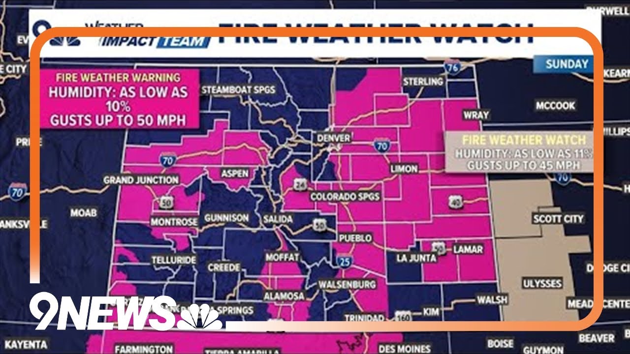 Extended forecast | Elevated fire danger for a warm and windy Sunday
