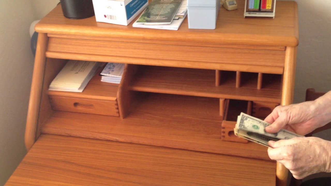 Scandinavian Roll-Top Desk