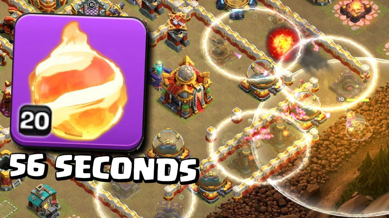CRONOS Fireball 56s 3-STAR Pressure For $20,000 (Clash of Clans)