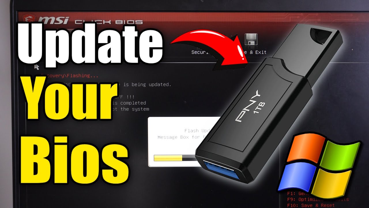 Как обновить BIOS на материнской плате MSI для ПК или ноутбука (новый графический процессор или п...
