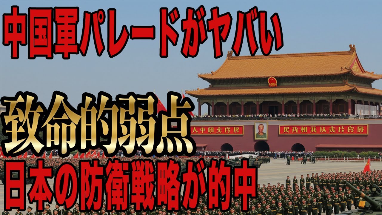 中国軍事パレードの裏側がヤバすぎる！習近平が隠したかった致命的弱点に世界が絶句…日本の防衛戦略が完全に的中していた衝撃の真実