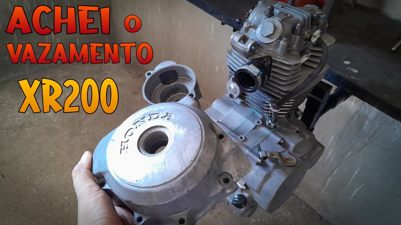 XR 200 COM ROUPA DA CRF 230 #36 - MONTANDO MOTOR DA XR200 ( parte 4 )