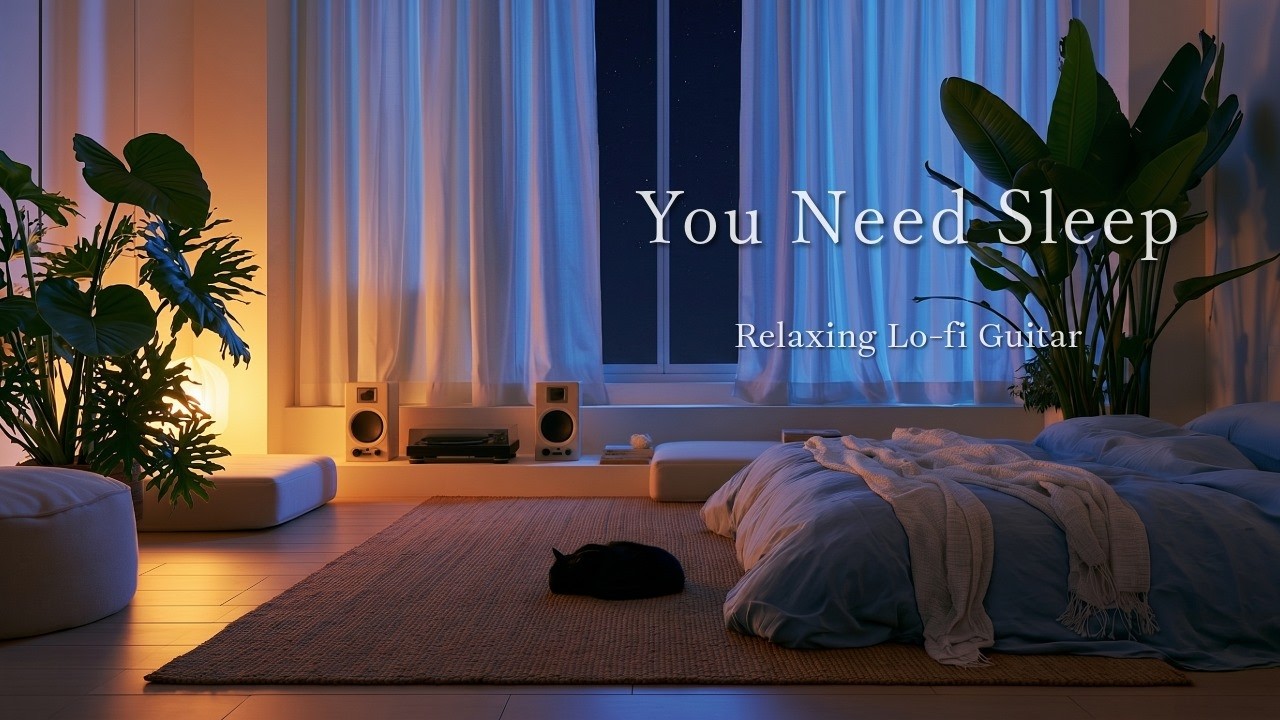 Finally, a Place to Rest... Just Close Your Eyes 🌙 Relaxing Lo-fi Guitar to Wind Down 🎸 [3 Hours]