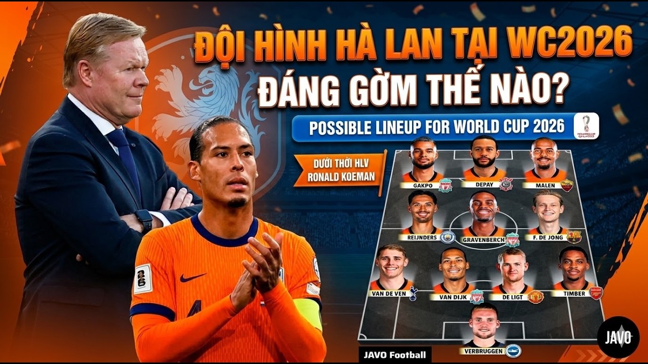 ĐỘI HÌNH HÀ LAN TẠI WORLD CUP 2026 ĐÁNG GỜM THẾ NÀO?lIỆU ĐỦ SỨC VÔ ĐỊCH HAY KHÔNG?