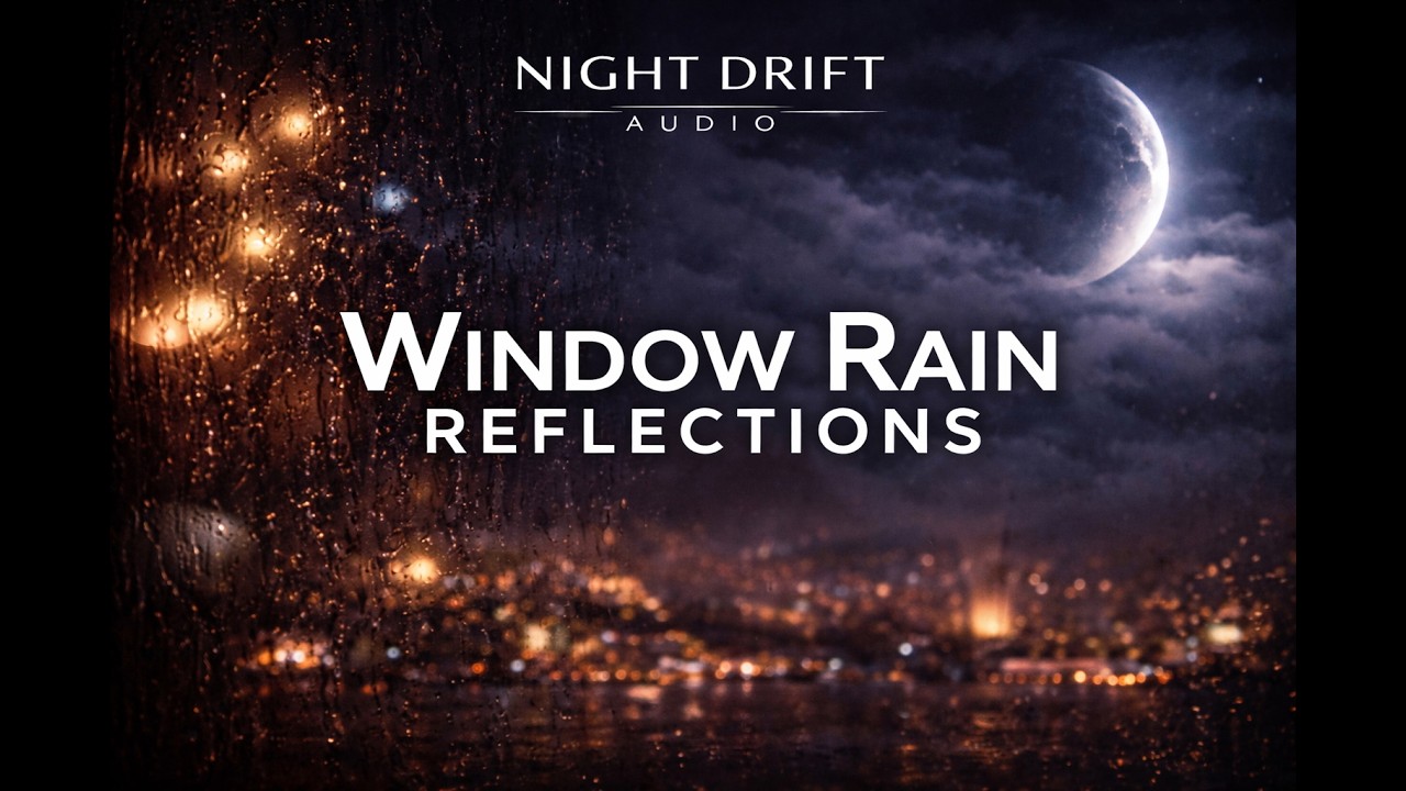 Window Rain Reflections | Soft Jazz & Rain for Deep Sleep, Relaxation & Late Night Calm (8 Hours)