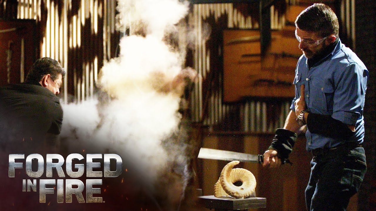 Challenging Twist Damascus Billet Shocks Bladesmiths (Season 7) | Forged in Fire