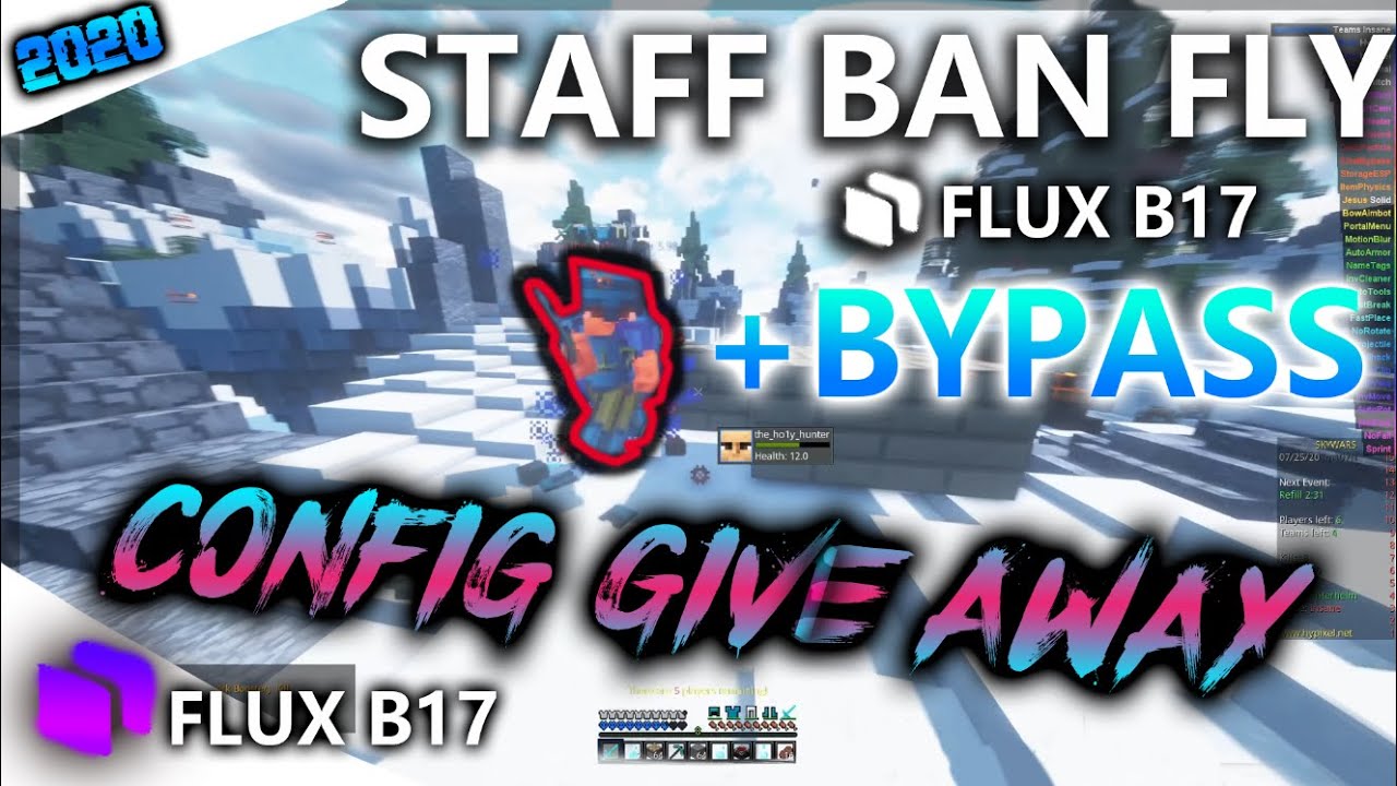 [Free] Flux B17 Config And STAFF BAN FLY Bypass ! #FreeALTS 2020727