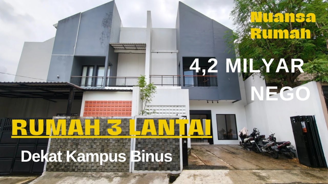 Di Jual Rumah Siap Huni || Semi Furnish Dekat Kampus Binus Harga Masih Bisa Nego