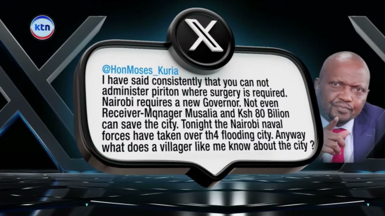 Johnson Sakaja faces criticism after heavy rains wreak havoc in the city
