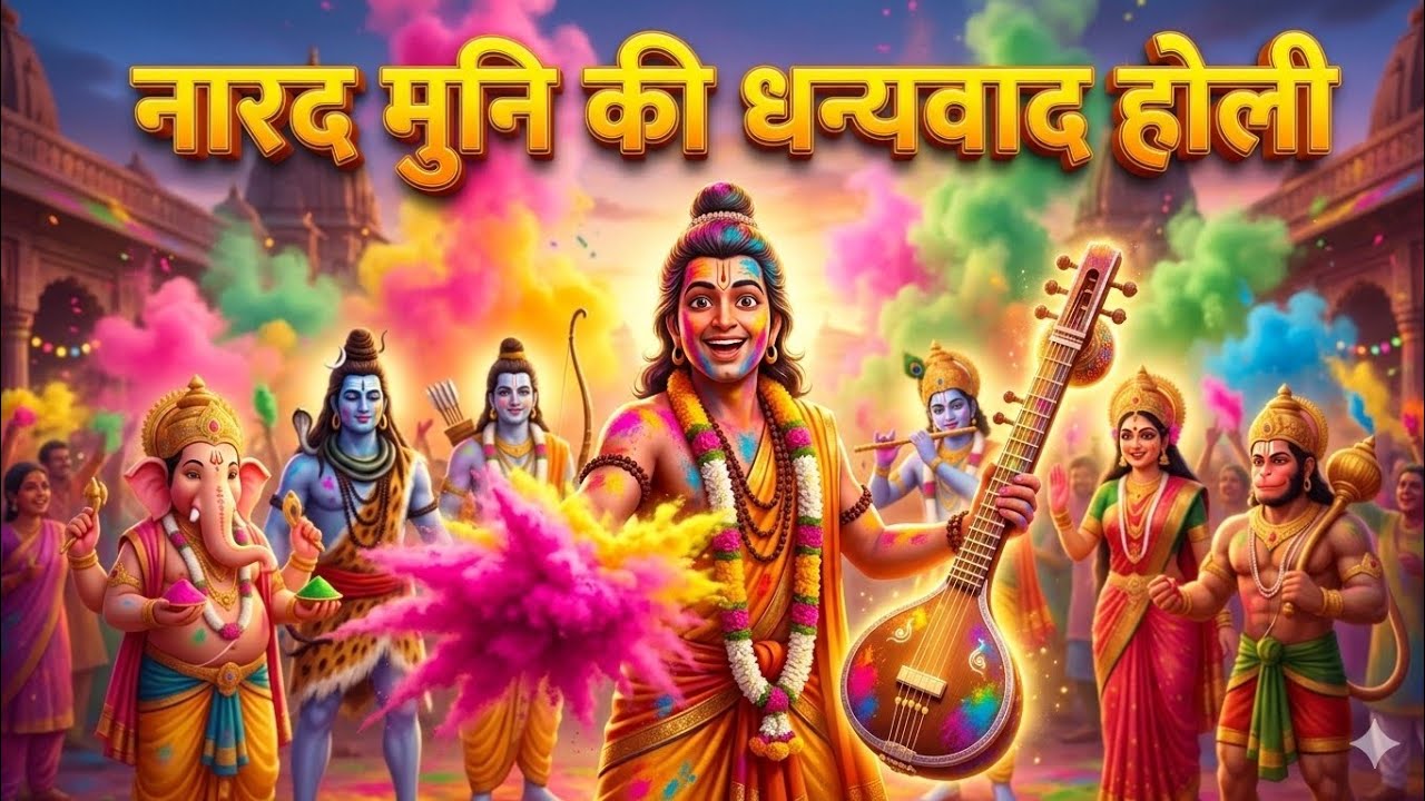 Sabhi devtaon Ke sang“नारद मुनि की धन्यवाद होली” #songvideo 🫟🫟🙏🙏🫟🫟