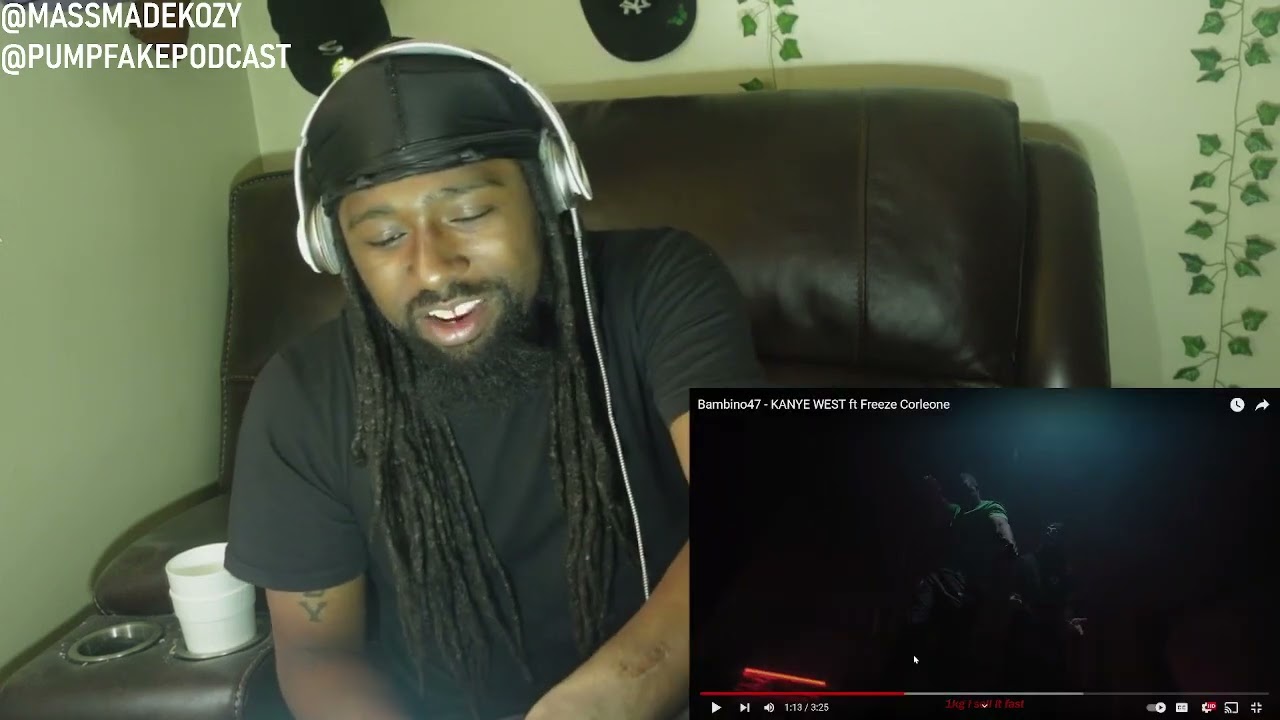 American Reaction To Bambino47 - KANYE WEST ft Freeze Corleone