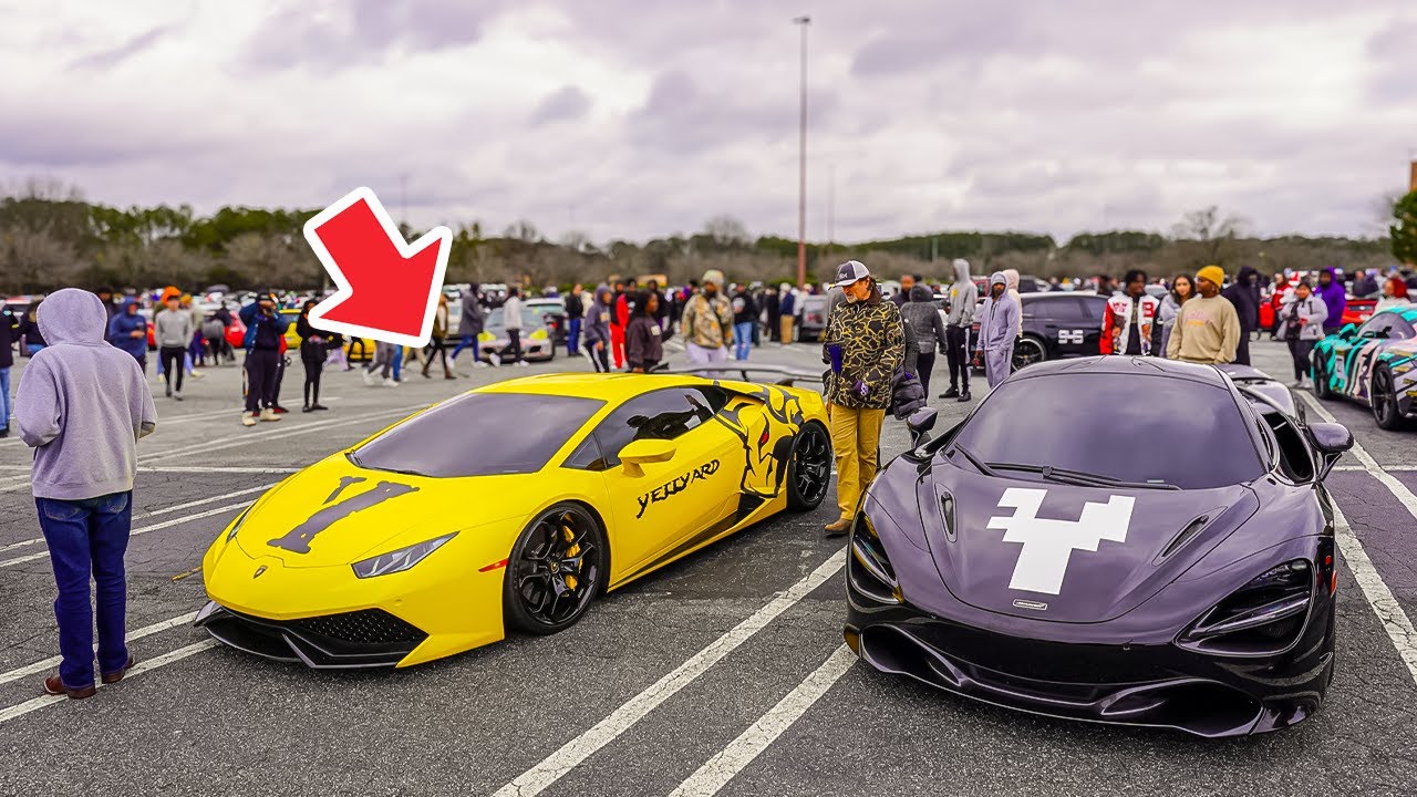 MASSIVE CROWD CAME OUT TO SEE OUR SUPER CARS!