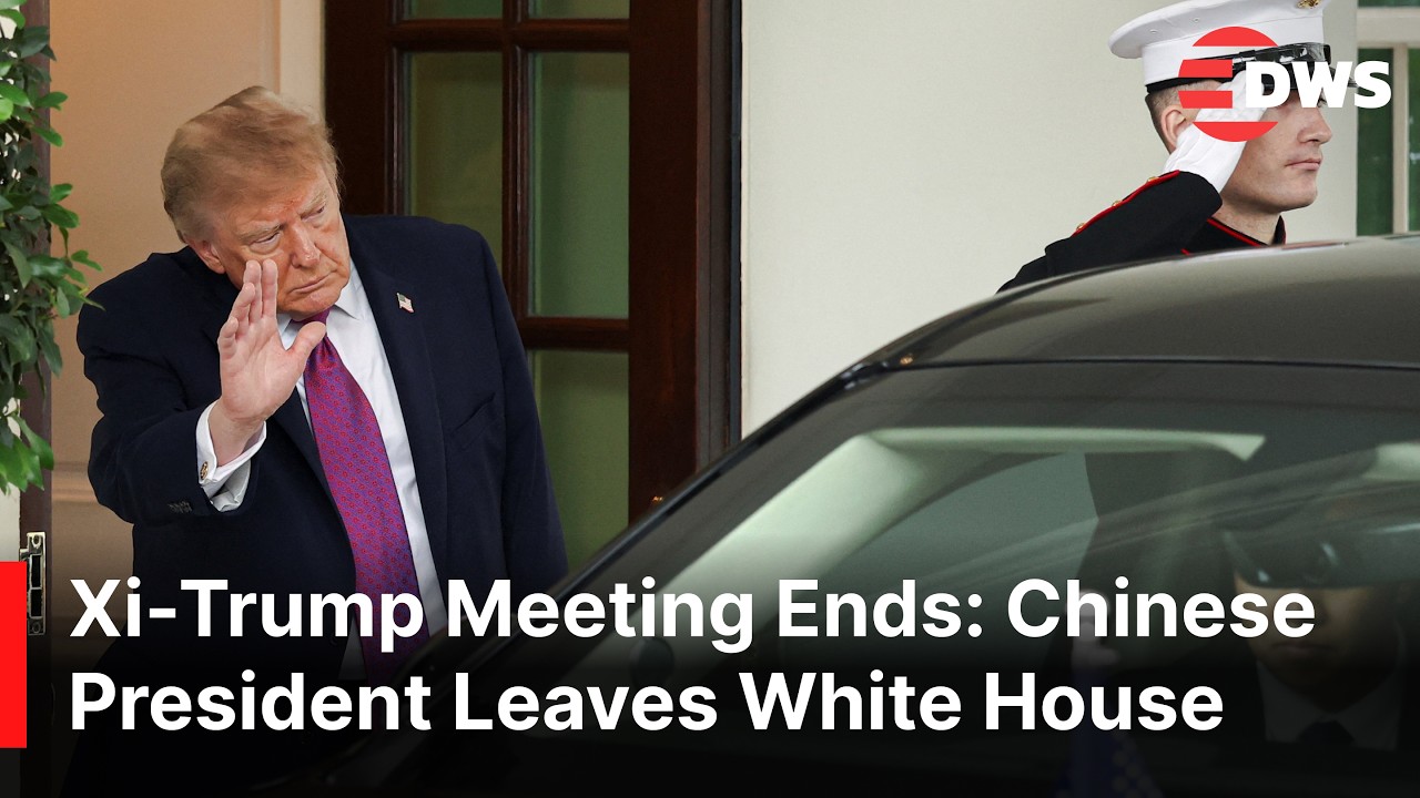 Chinese President Xi Jinping Leaves White House After Meeting President Trump in Washington | AC1E