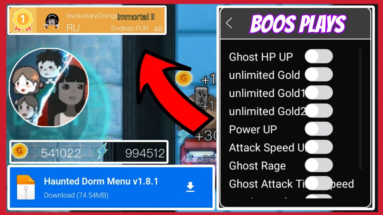 NEW Update Haunted Dorm Mod Menu v1.8.1 Latest On Android | Haunted Dorm Mod Apk 2025