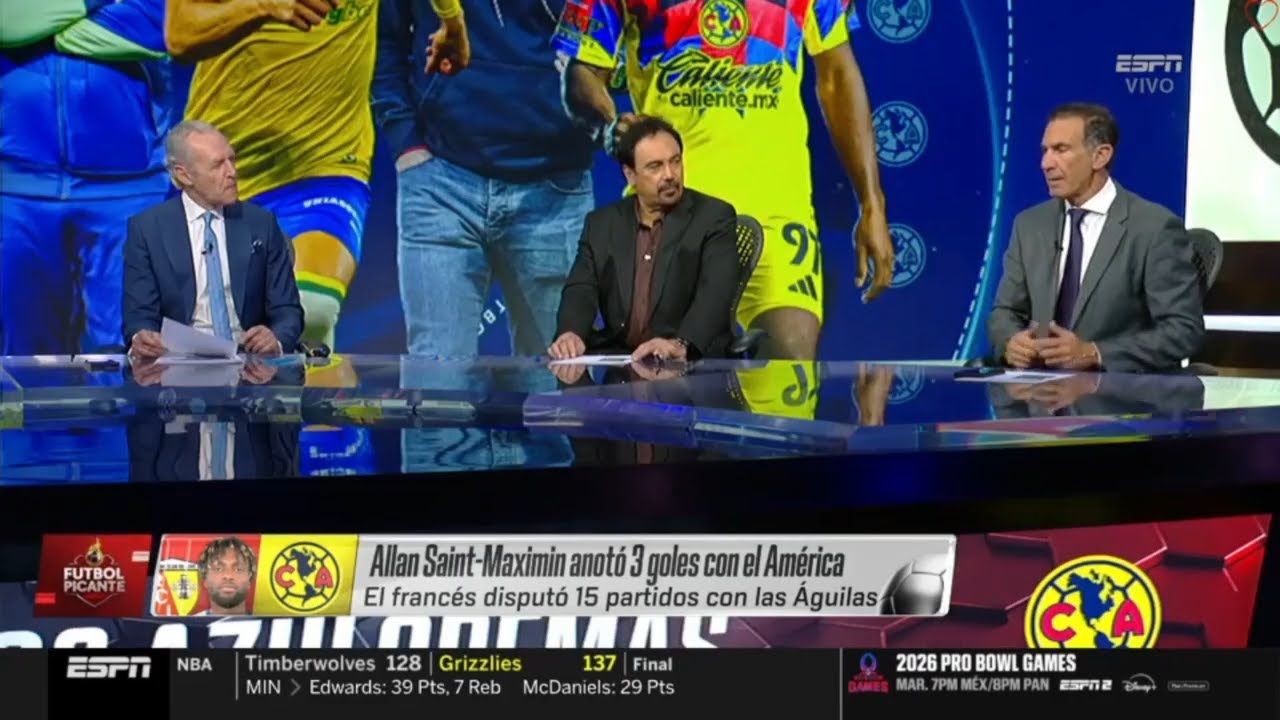 Futbol Picante🔥2 de feb🔥Allan Saint-Maximin anotó 3 goles con el América