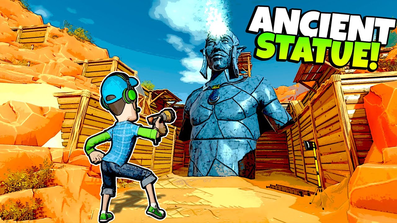 CLEANING CEMENT OFF AN ANCIENT ALIEN STATUE IN POWERWASH SIMULATOR?!